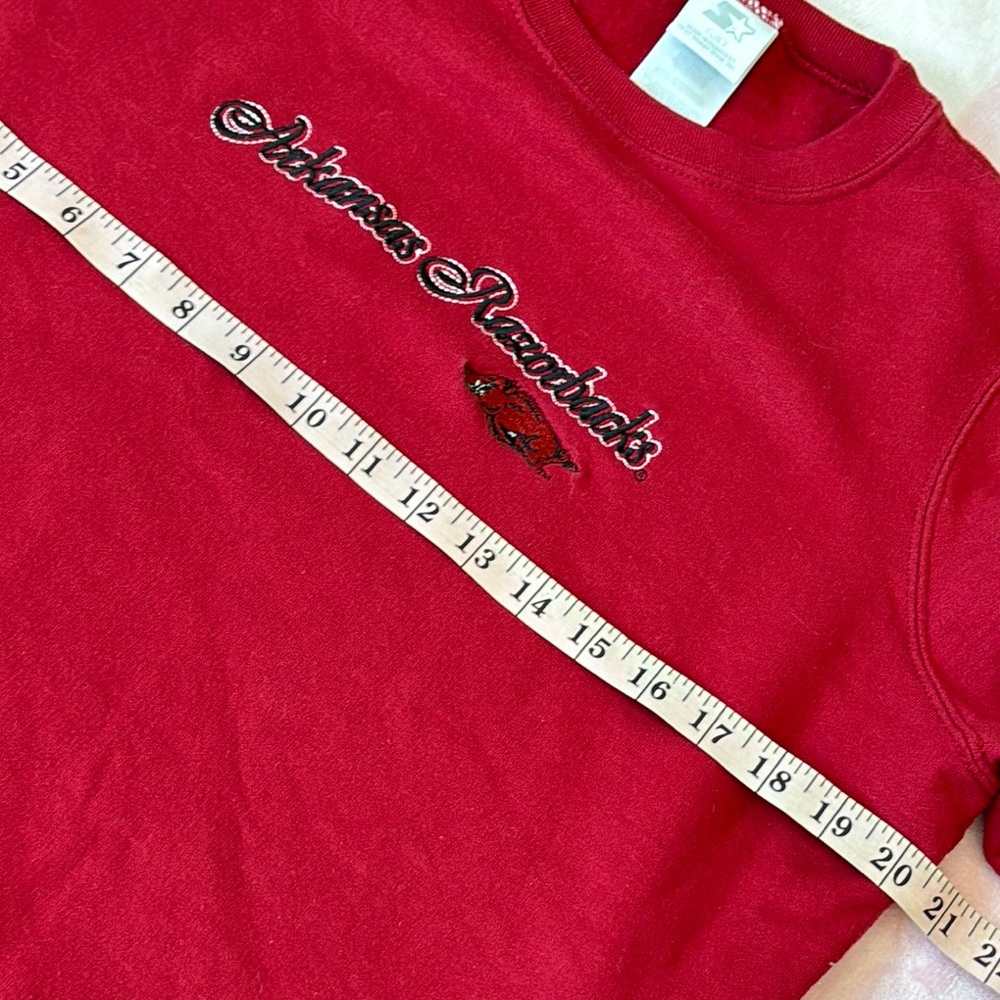 Arkansas Razorbacks Football Red Sweatshirt - Picture 7 of 8